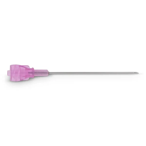 Pink Nutrisafe 2 sampling needle with shadow