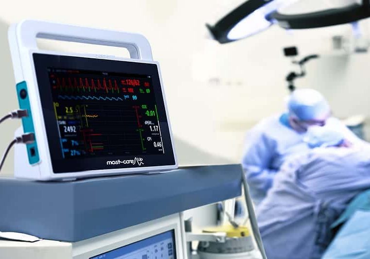 MostcareUP arterial waveform analysis cardiac output monitor